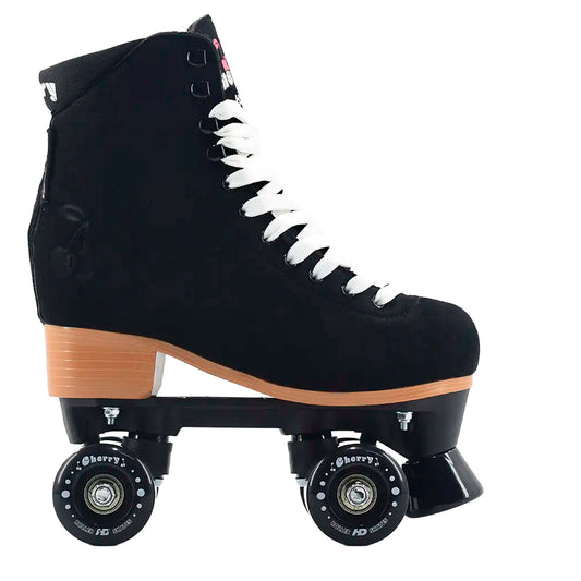HD Inline Cherry Quad Negro Gamuza