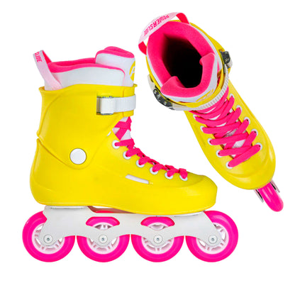 Patín Inline Powerslide Zoom Neon Yellow 80